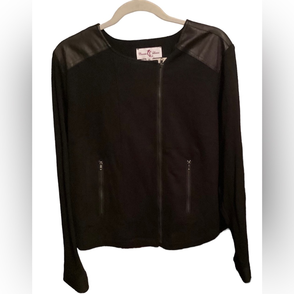 Countess Luann zipper blazer, size XL